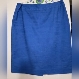 Ann Taylor Factory Cobalt Blue Pencil Skirt